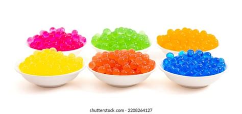 Six Different Flavors Popping Boba Pearls Stock Photo 2208264127 | Shutterstock