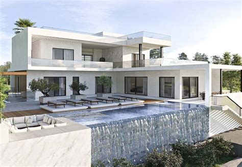 Villa de luxe contemporaine avec vue sur la mer, actuellement en ...