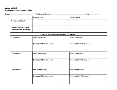 Career Development Discussion Template