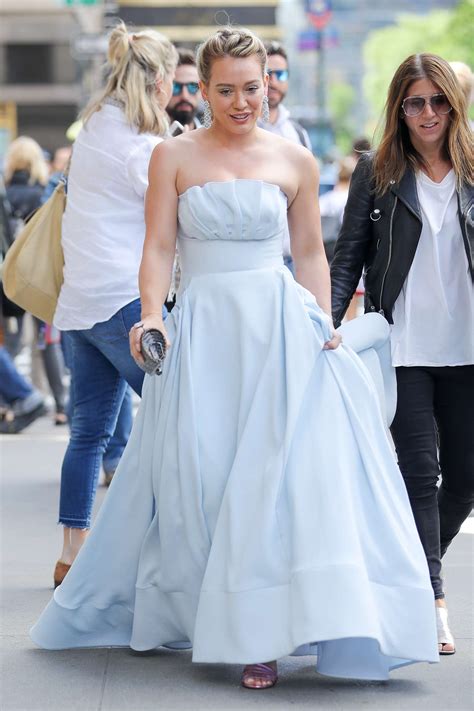 Hilary Duff in a Cinderella dress at the Younger set -02 – GotCeleb