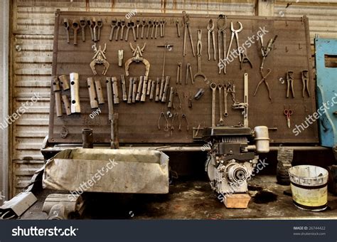 Tools Of Auto Mechanic Workshop Stock Photo 26744422 : Shutterstock