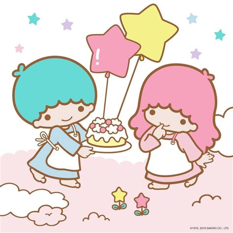 💖 It's the Little Twin Stars' birthday today! 🎂 💜⭐️ Kiki and Lala were ...