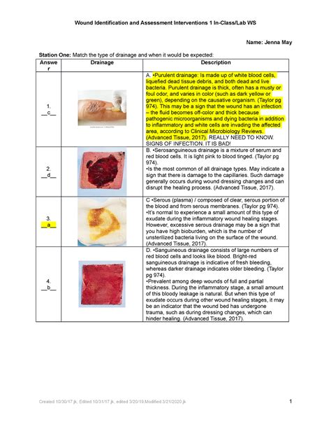 Serosanguineous Drainage Color