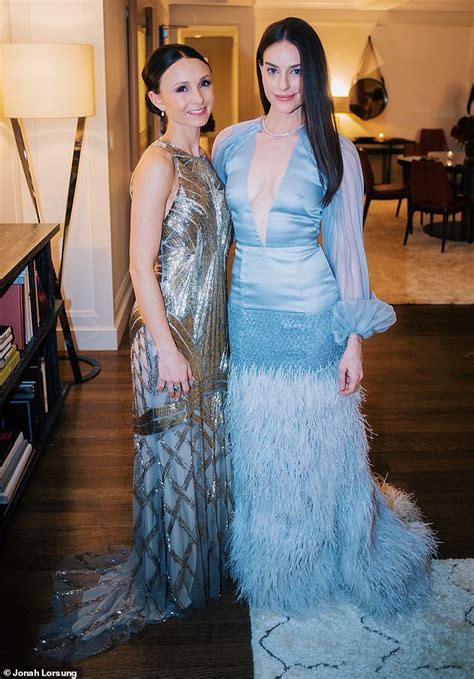 Ariana Rockefeller hosts intimate cocktail party in gown featuring over ...