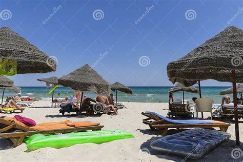 Beach in sousse editorial photography. Image of arabian - 55918372