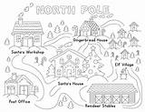 North Pole Coloring Pages sketch template