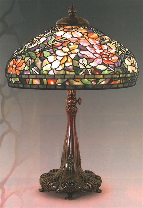 Authentic Tiffany lamp in the "Peony" pattern on a very nice adjustable height base. | Tiffany ...