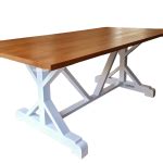 Trestle Dining Table, Wood Dining Table, Farmhouse Dining Room Table – HawkinsWoodshop.com