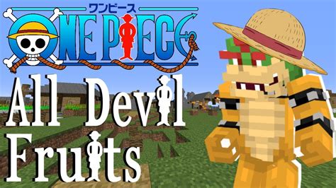 Minecraft One Piece Mod All Devil Fruits - YouTube