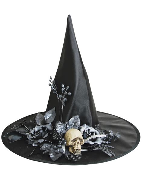 Witch hat with skull & crossbones For Walpurgis Night | horror-shop.com