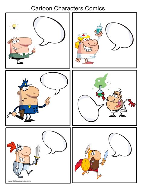 DIY Character Comics in 2020 | Create a comic, Comic template, Kids writing