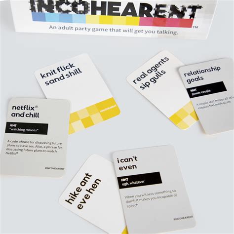 Incoherent Card Game Examples - topsitedesigns