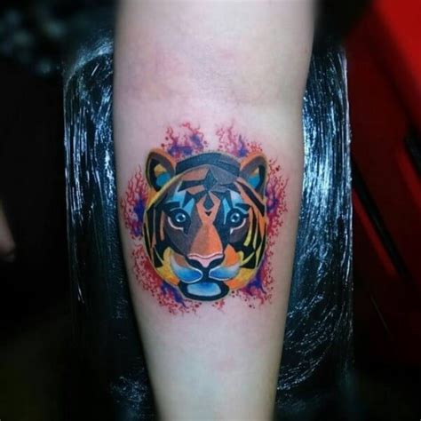 12+ Best Watercolor Tiger Tattoo Designs and Ideas | PetPress