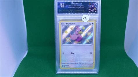 Cwtc 9.5 Pokemon Ducklett Shiny Card