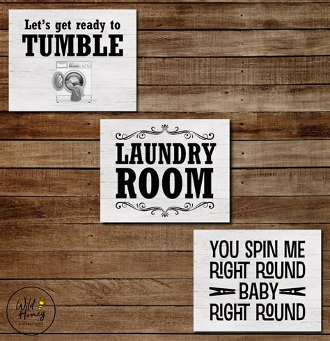 Laundry Printable Signs