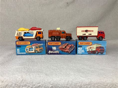 Vintage Matchbox Series Cars Choose From 11 Car Transporter, 16 Badger ...