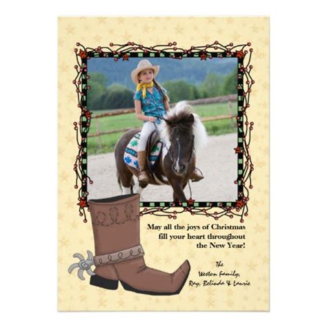 Western Christmas Cards, Western Christmas Card Templates, Postage, Invitations, Photocards ...