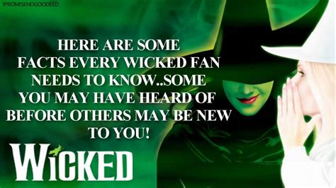 Want to know some facts about Wicked?? - YouTube