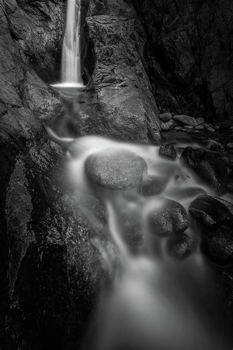 Garrapata State Park California Waterfall Black & White Photograph by ...