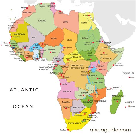 Mapa De Africa Con Division Politica Y Nombres En Español - estrelaspessoais