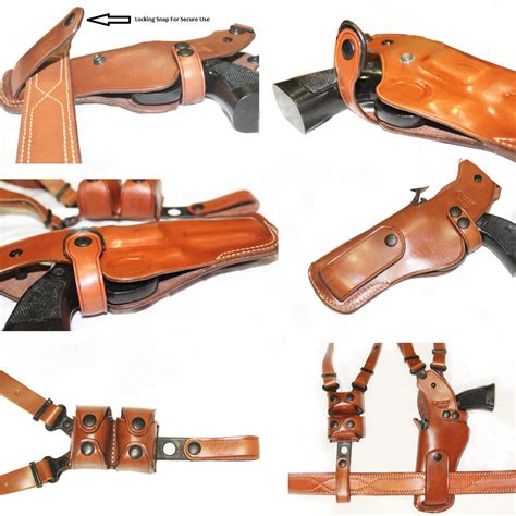 Vertical Shoulder Holster, Taurus Raging Bull 44 Mag/ 454 Casull 8-3/8"BBL#1448# - Holsters