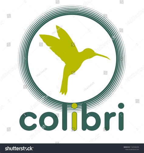 Logo Picture Hummingbird Stock Vector (Royalty Free) 1102506455 ...