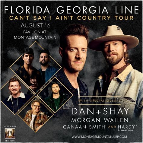 Florida Georgia Line, Dan and Shay & Morgan Wallen Tickets | 16 August 2019 | The Pavilion At ...