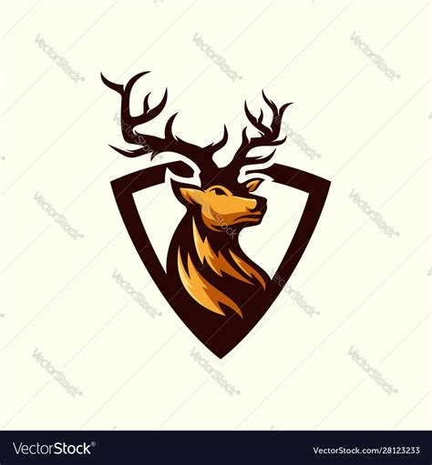 Deer logo design Royalty Free Vector Image - VectorStock