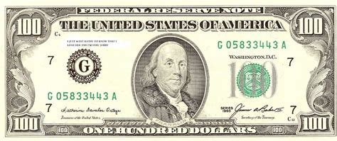 United States one hundred-dollar bill United States Dollar Federal ...