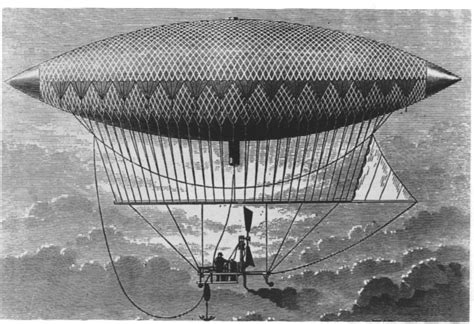 Henri Giffard's steam-powered airship flew in 1852. | Airship, Zeppelin, Airship model