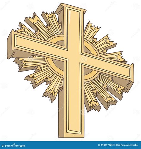 Holy Cross, Symbol of Christianity Stock Vector - Illustration of christianity, church: 194497225