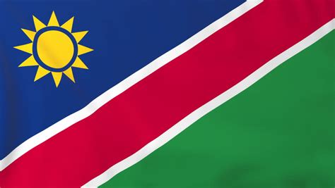 Namibian Flag In The Wind. Part Of A Series. Stock Footage Video 1894597 | Shutterstock