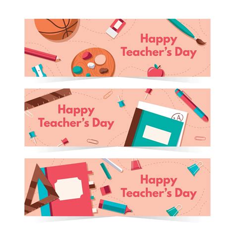 Teachers Day Banners 2206792 Vector Art at Vecteezy