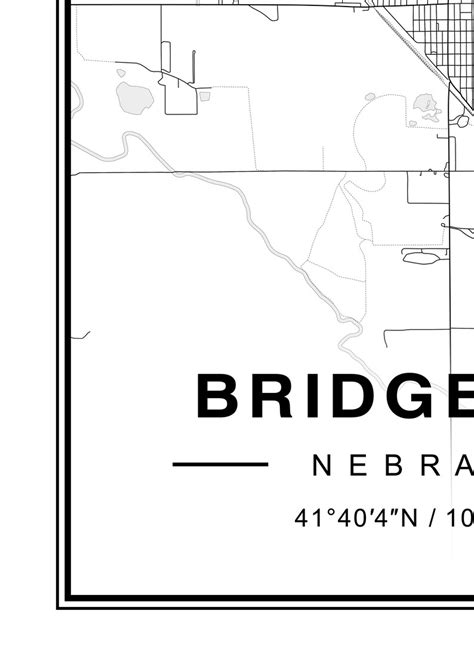 Bridgeport Nebraska Map | Etsy