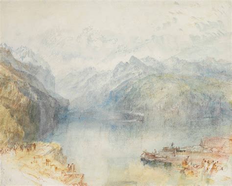 Joseph Mallord William Turner, R.A. (London 1775-1851) , The Lake of Lucerne from Brunnen, with ...