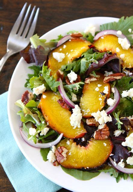 In Season: Grilled Peach Salad - Make and Takes