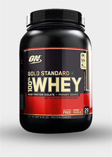 Optimum Nutrition (ON) Gold Standard 100% Whey Protein Powder - 2 lbs ...