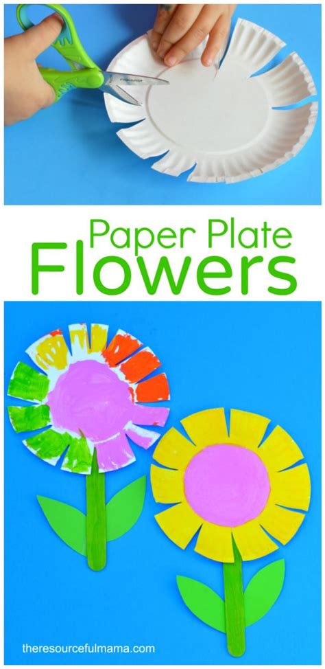 Paper Plate Flower Craft for Kids | Preschool creative art, Spring crafts preschool, Preschool ...