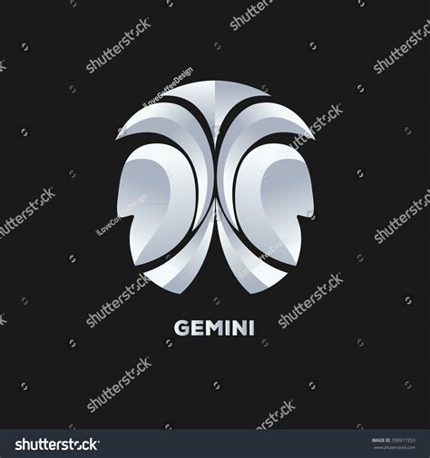 Gemini Logo Vector Stock Vector (Royalty Free) 350917253 | Shutterstock