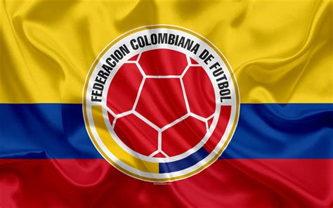 Download wallpapers Colombia national football team, logo, emblem, flag ...