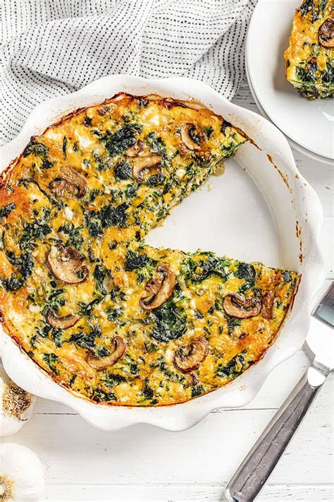 Easy Crustless Spinach Quiche