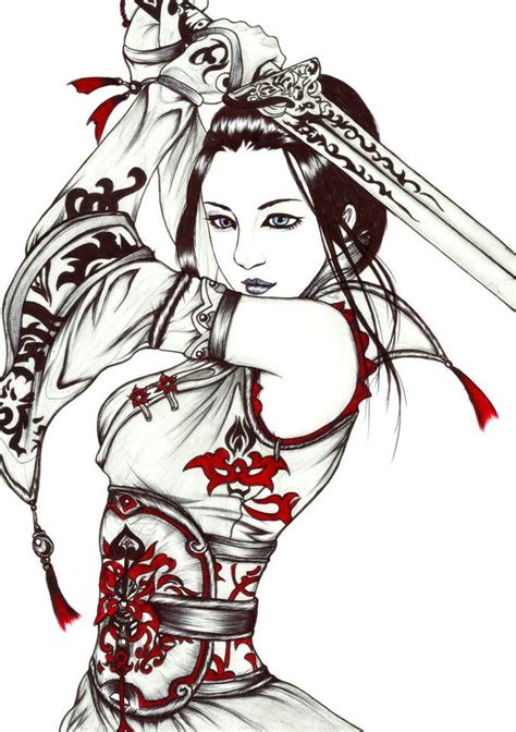 Pin by Greg Shirley on All kinds of art | Female samurai tattoo, Warrior girl, Female samurai