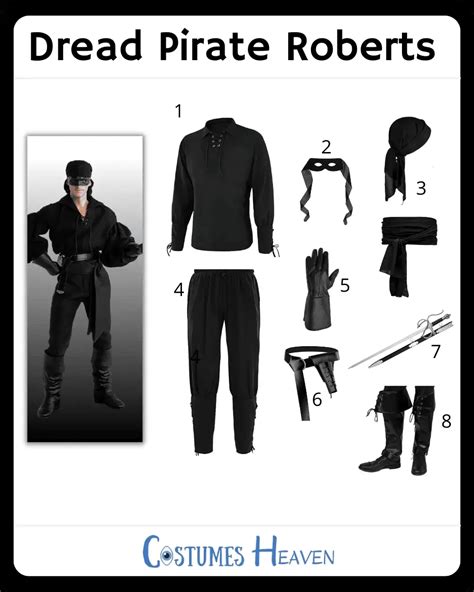 Dread Pirate Roberts Costume For Cosplay & Halloween 2024