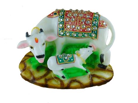 Buy ganpati art cow and calf kamdhenu Online @ ₹600 from ShopClues