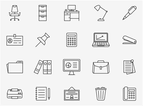 20 Office Vector Icons