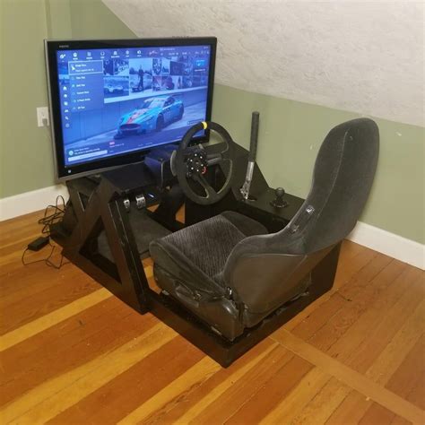 Sim rig gaming desk my diy racing rig project – Artofit