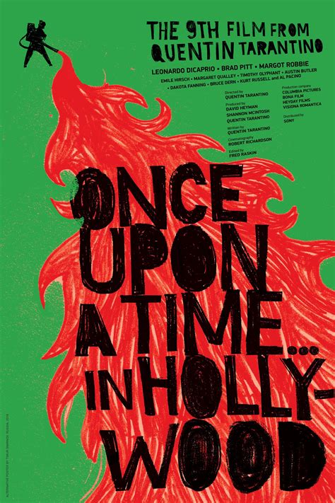 "Once Upon a Time... in Hollywood" (2019). Alternative poster for a ...