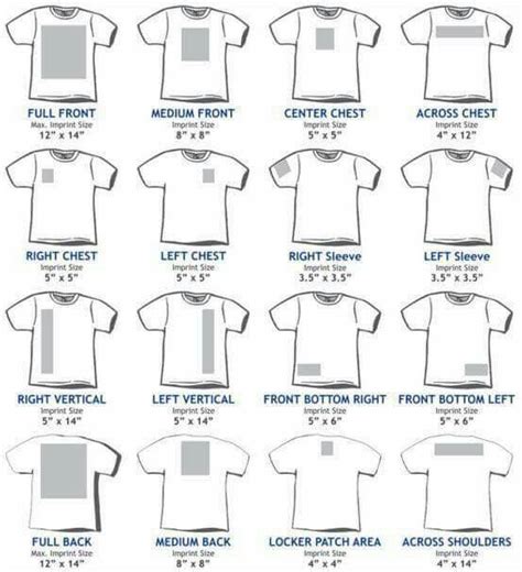 t shirt logo size guide - Google Search | Silhouette vinyl, Cricut, Diy ...