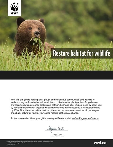 Restore Wildlife Habitat Virtual Gift | WWF-Canada