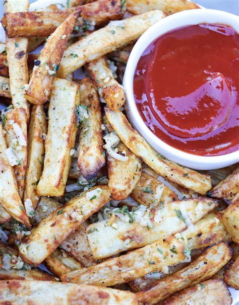 Baked Garlic Parmesan French Fries | Recipe | Vegan appetizers recipes, Parmesan french fries ...